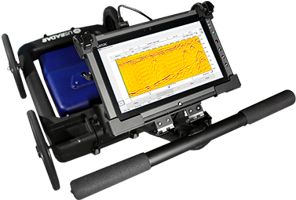 Equipo de georadar para buscar tesoros