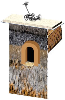 Radargrama de un tunel en 3d 3